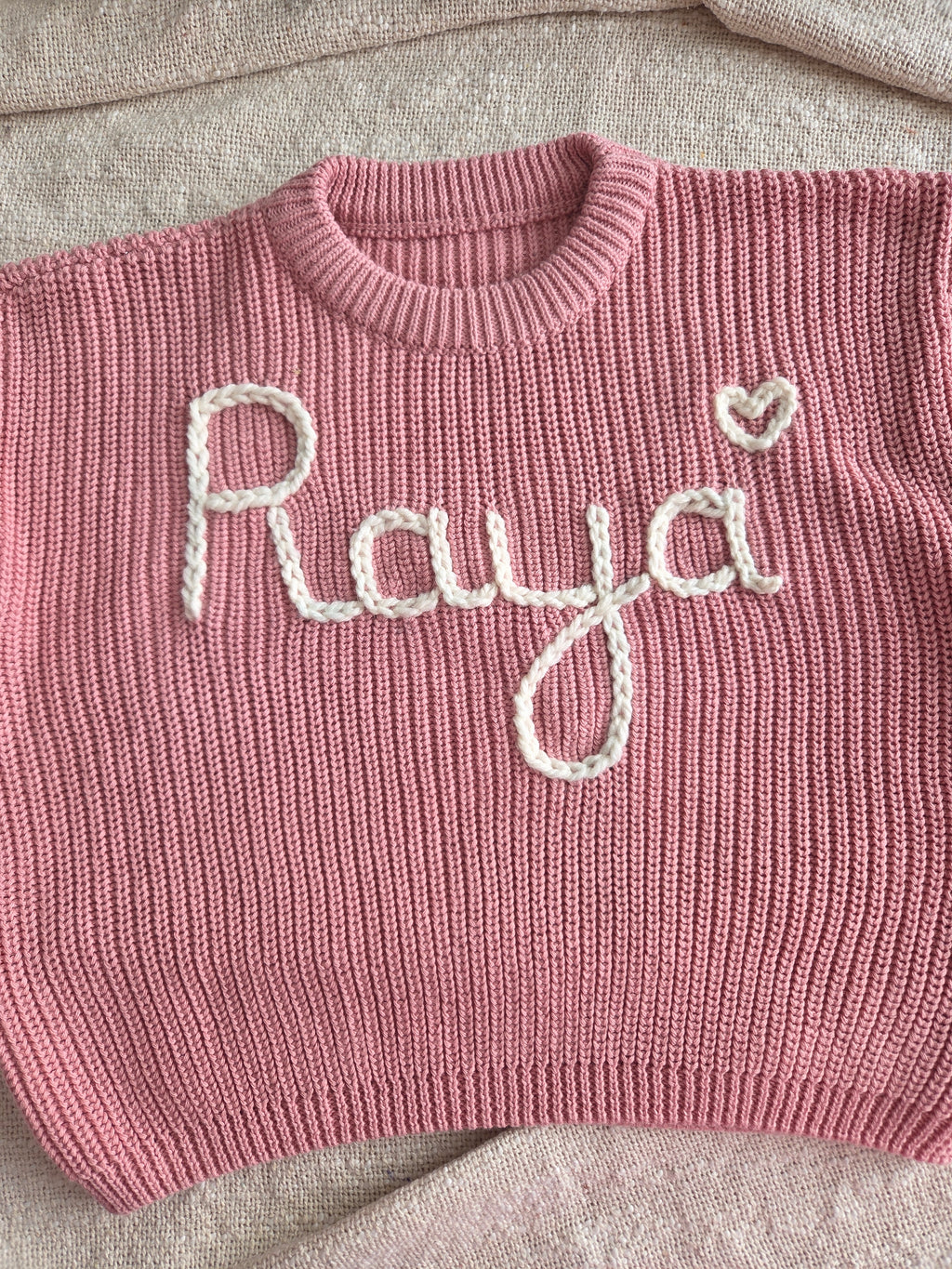Sweater Roze met naam