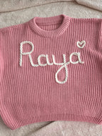 Sweater Roze met naam