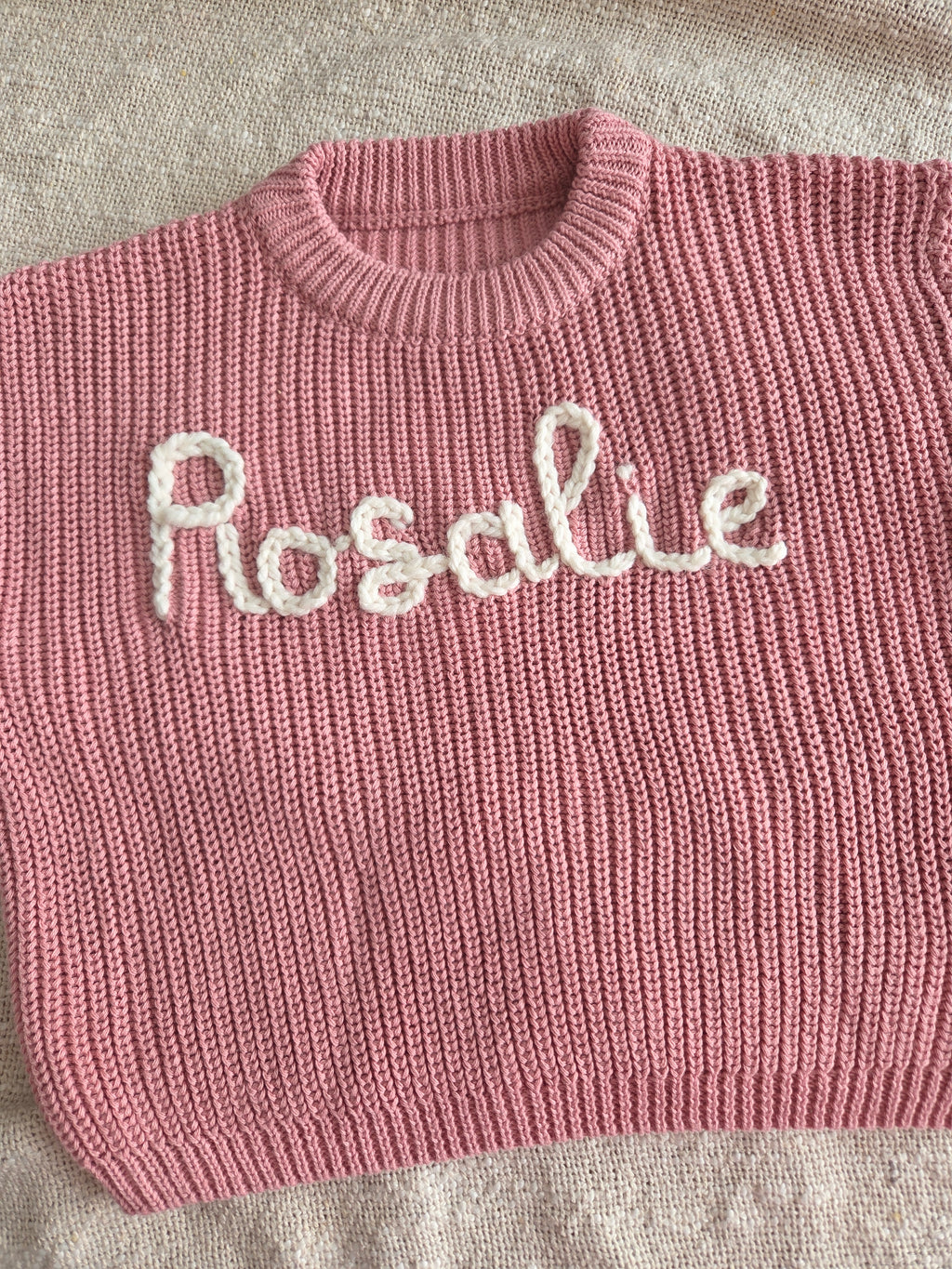 Sweater Roze met naam