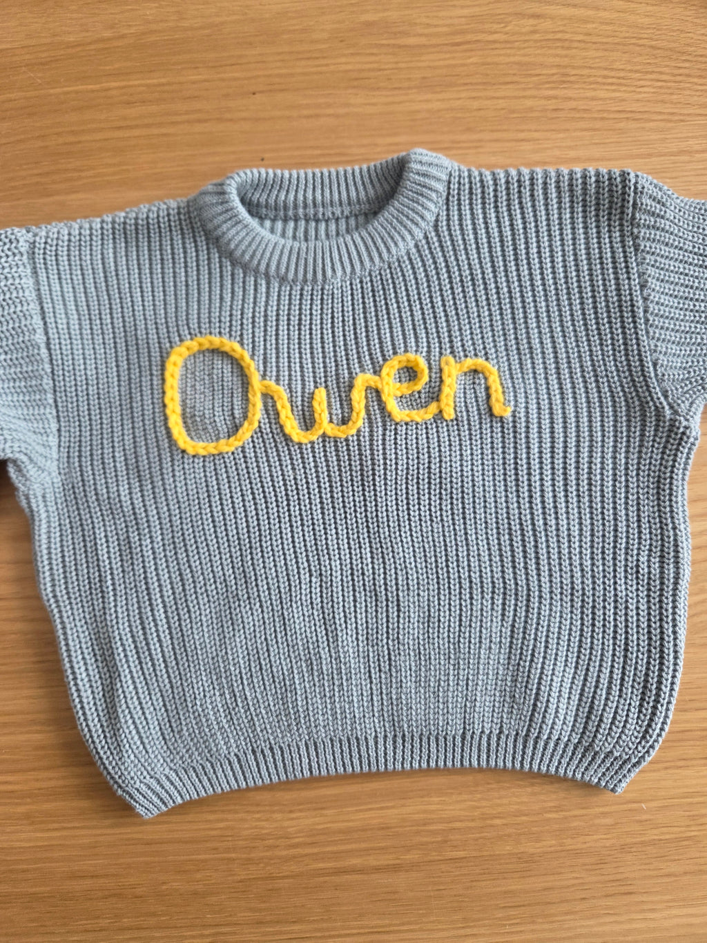 Sweater Blauw met naam
