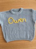 Sweater Blauw met naam